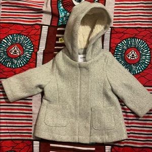 Old Navy gray baby girl pea coat